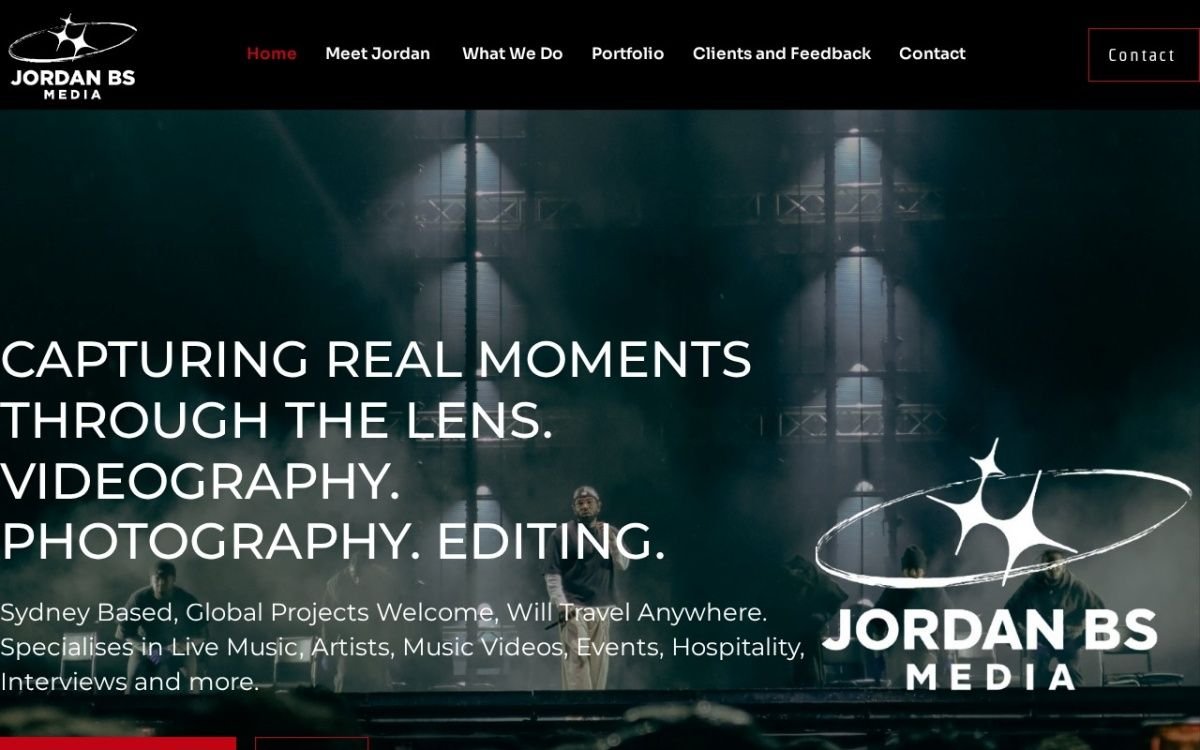 Homepage of the Jordan BS Media website built by HS Tech Solution